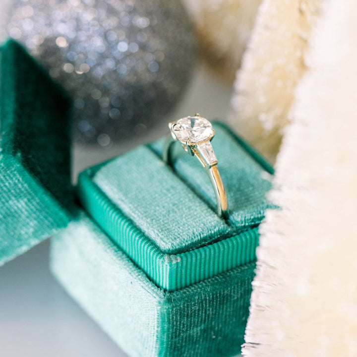 Moissanite 3.40 CT Round Cut Diamond  Victorian Anniversary Ring
