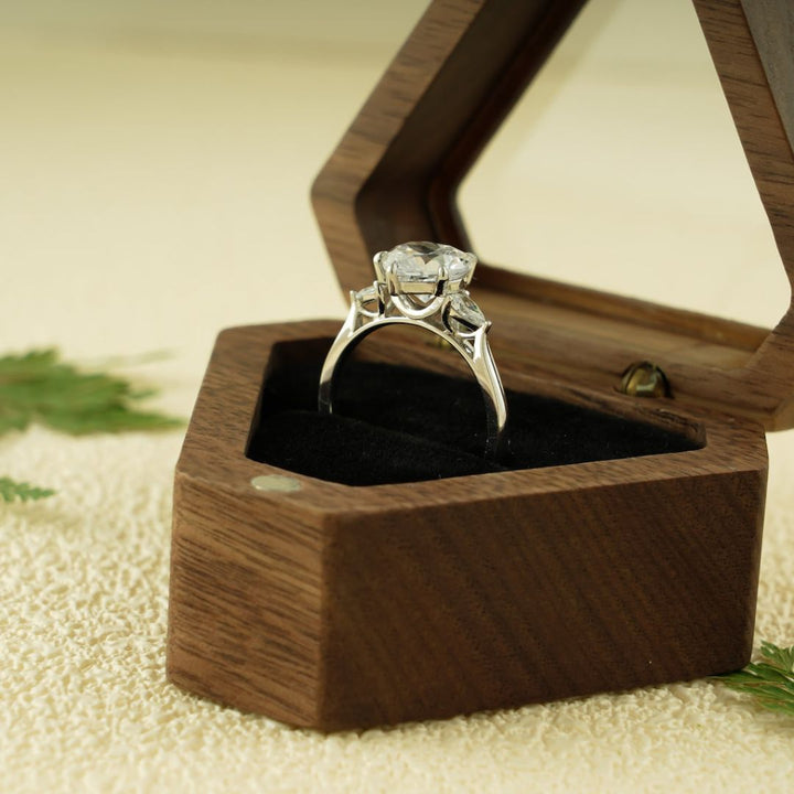 Moissanite 3.76 CT Heart Cut Diamond Edwardian Anniversary Ring