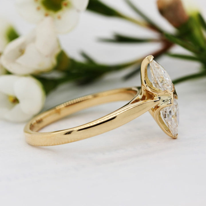 yellow gold diamond ring