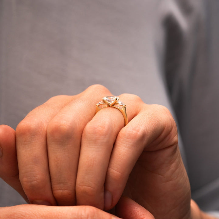 moissanite wedding diamond ring