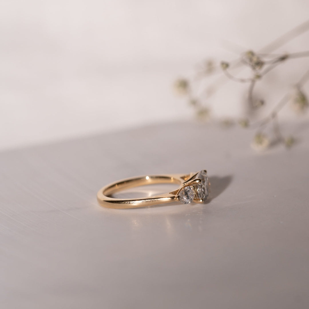 white diamond ring