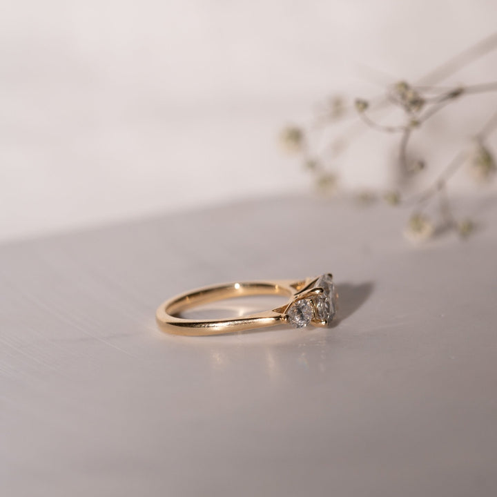white diamond ring
