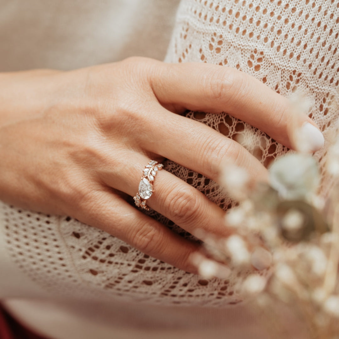 pear and marquise diamond ring
