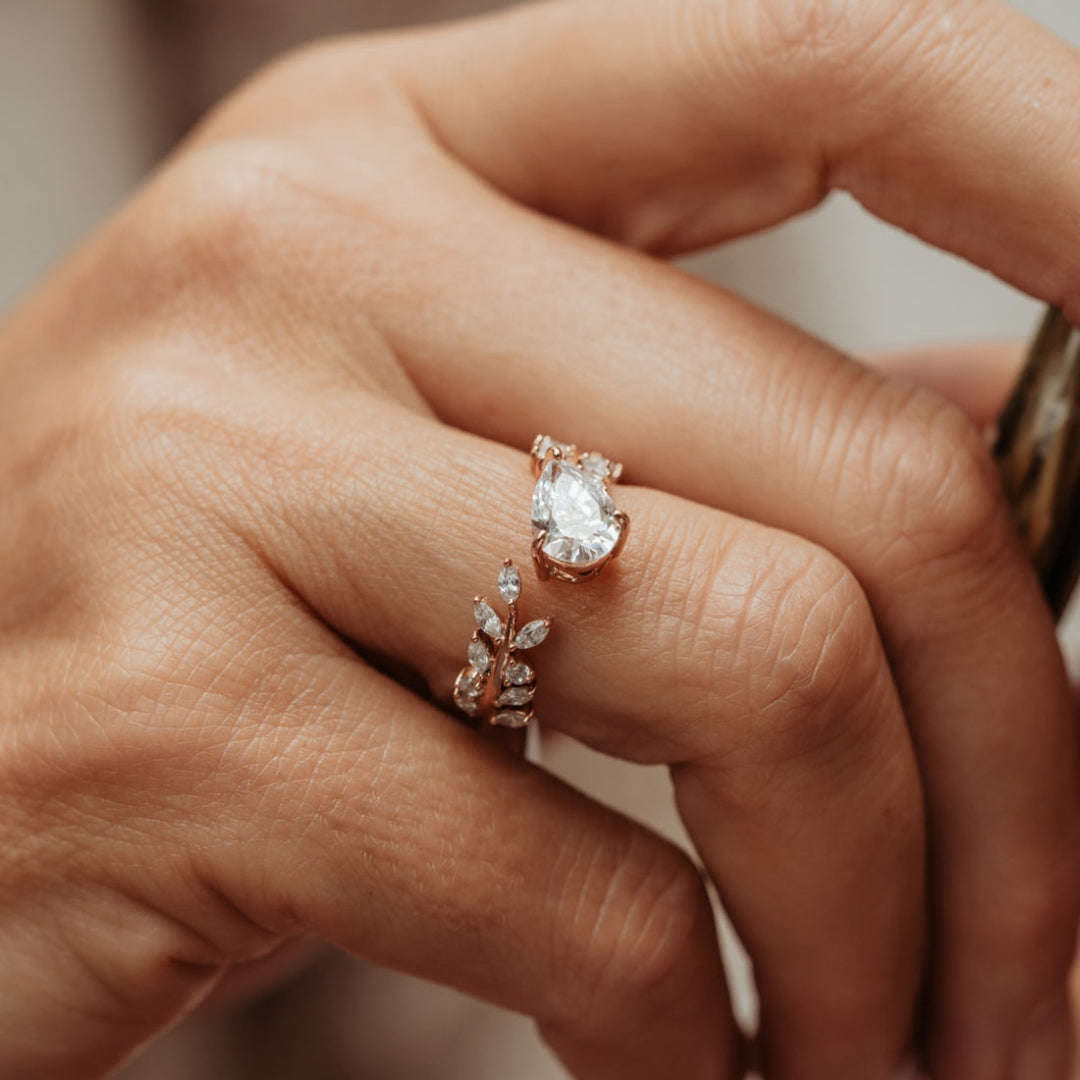 pear diamond ring