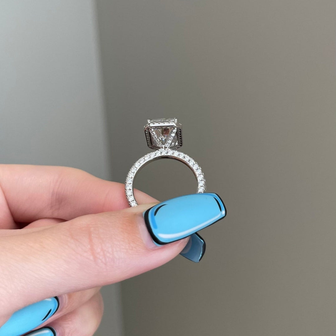 Radiant moissanite diamond