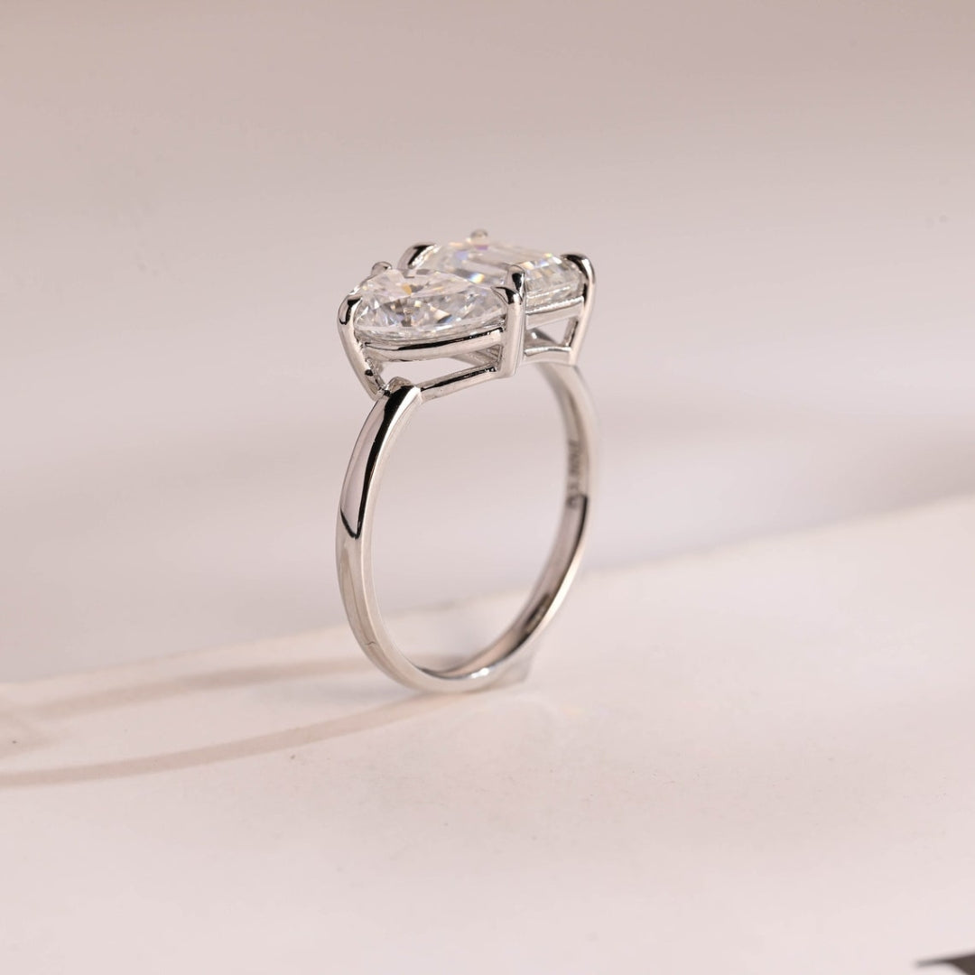 Double diamond ring