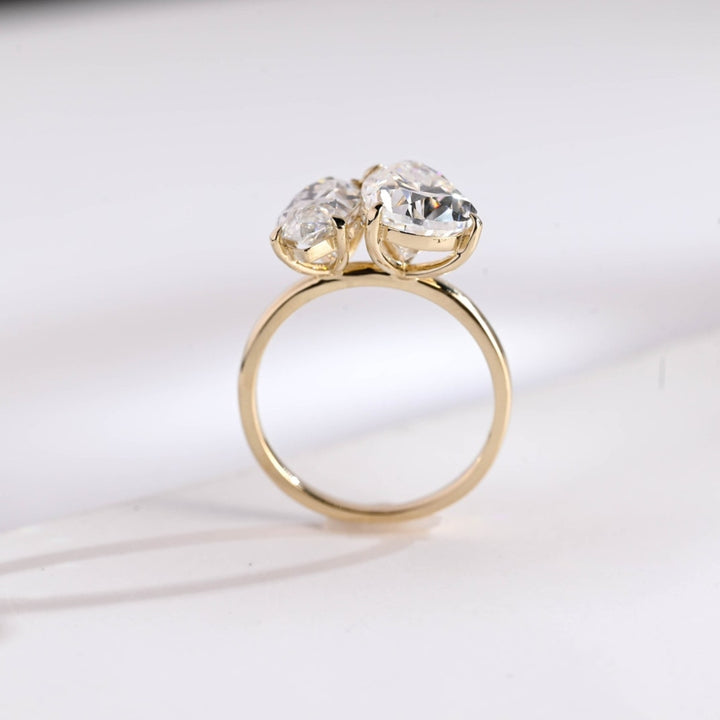 Marquise with pear engagement ring