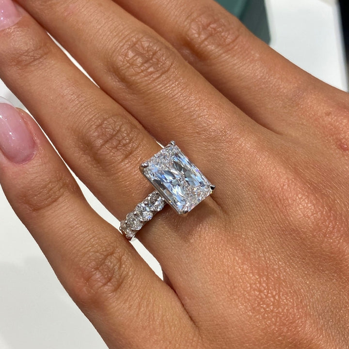 Radiant centre stone ring