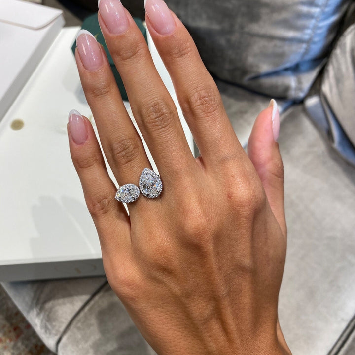 Pear diamond  ring