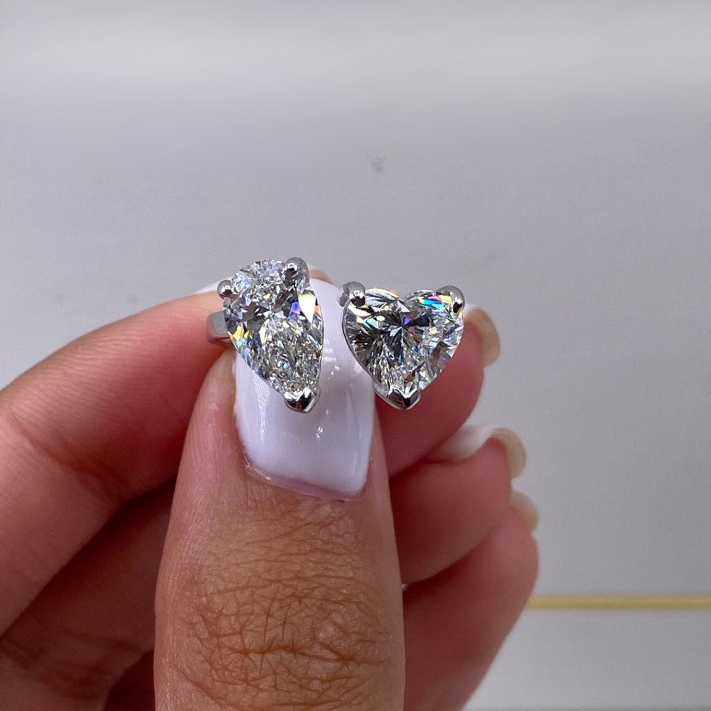 Silver heart ring