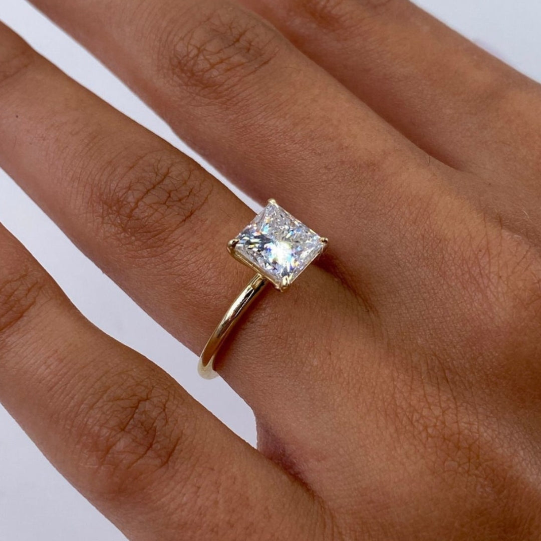 Princess cut diamond ring