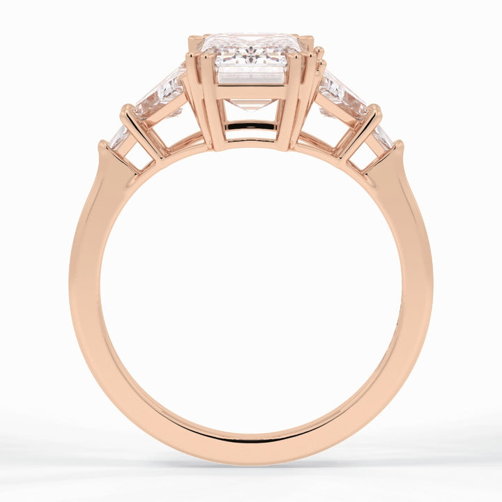 Lab Grown 1.90 CT Emerald Cut Diamond Edwardian Engagement Ring