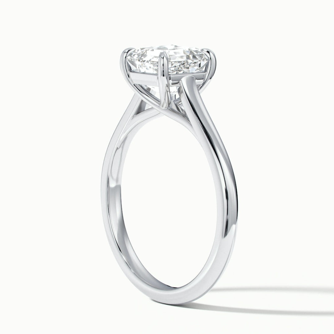 Lab Grown 1.50 CT Asscher Cut Diamond Victorian Engagement Ring