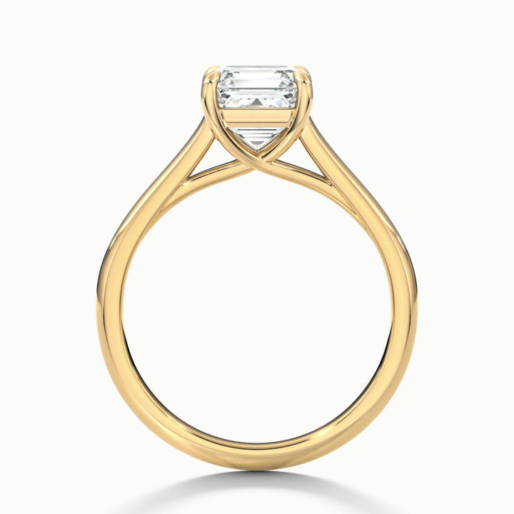 Lab Grown 1.50 CT Asscher Cut Diamond Victorian Engagement Ring