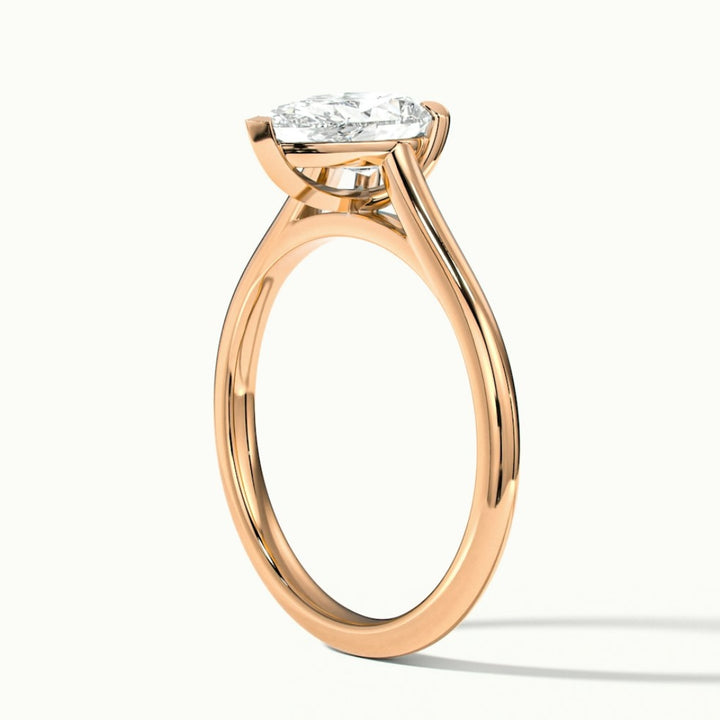 Lab Grown 2.00 CT Pear Cut Diamond Celtic Engagement Ring