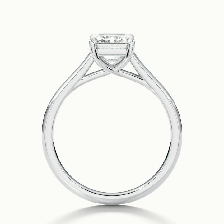Lab Grown 1.60 CT Emerald Cut Diamond Edwardian Wedding Ring
