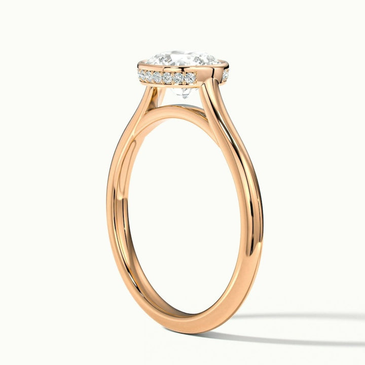 Lab Grown 1.52 CT Round Cut Diamond Art Deco Handmade Ring