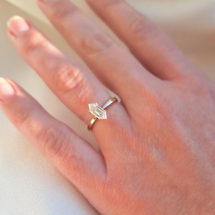 Rose gold diamond ring