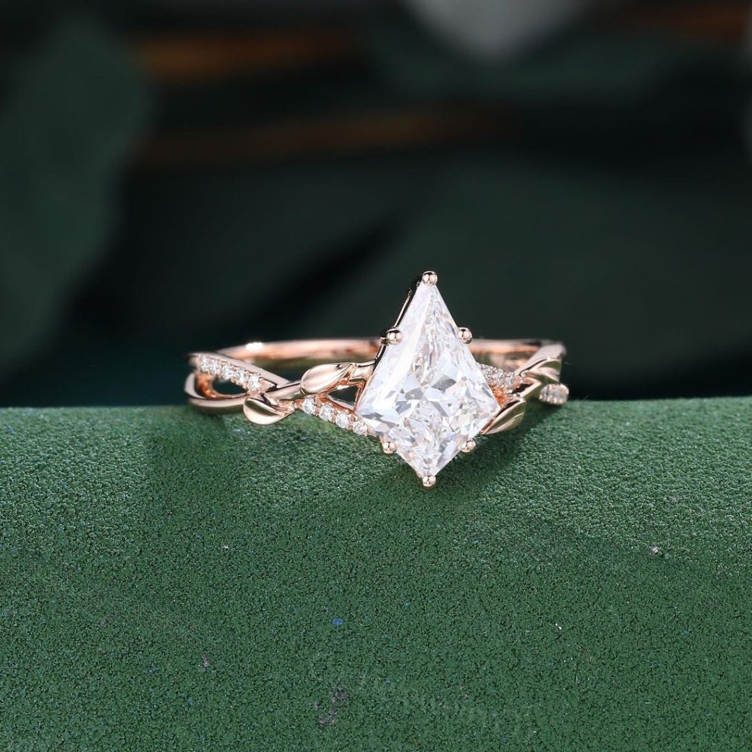 Rose gold diamond ring