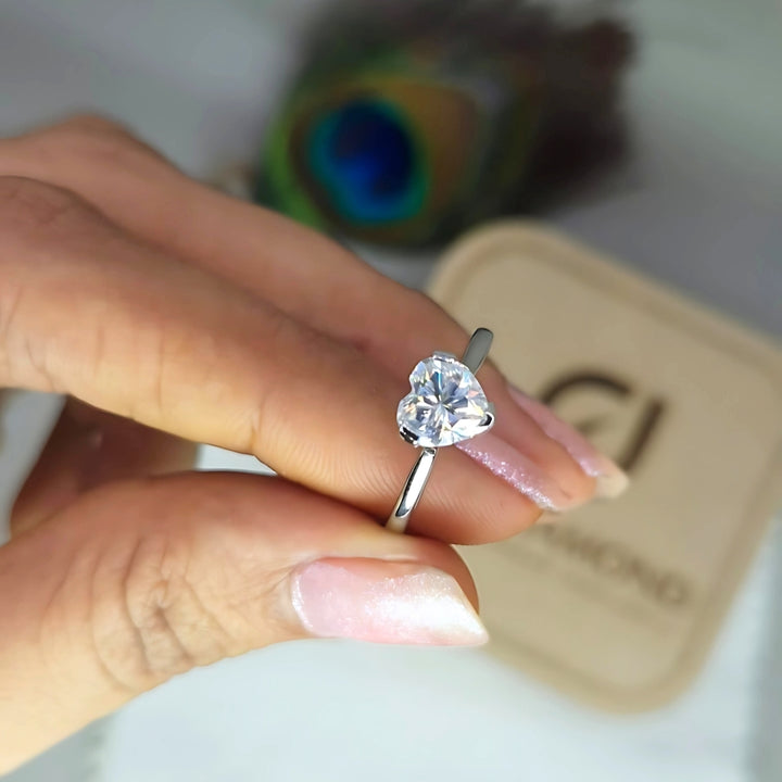 Valentine's day heart shaped ring