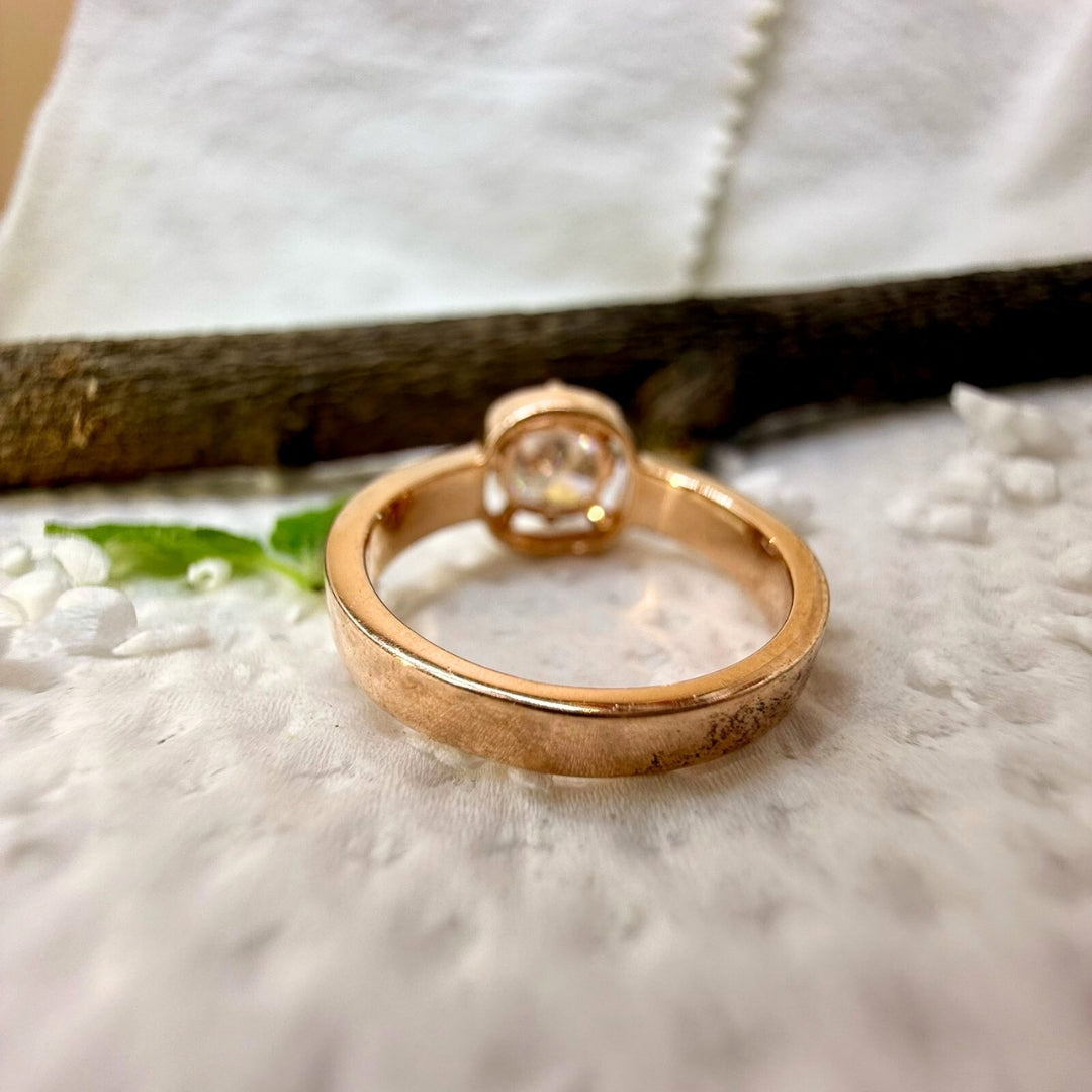 Cushion diamond ring for women