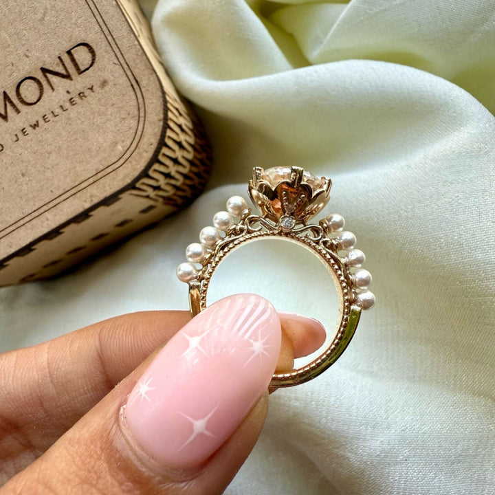 White diamond ring