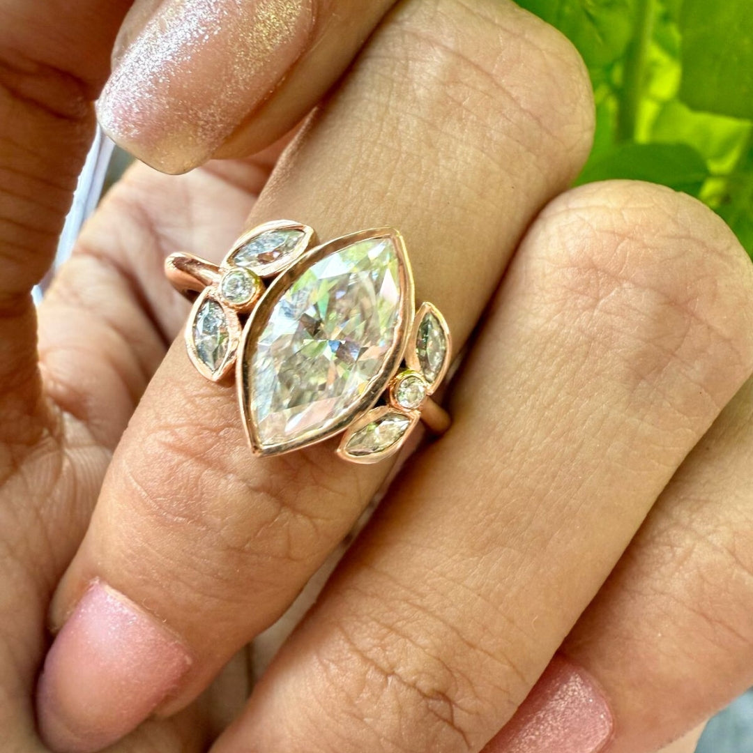 Marquise diamond ring