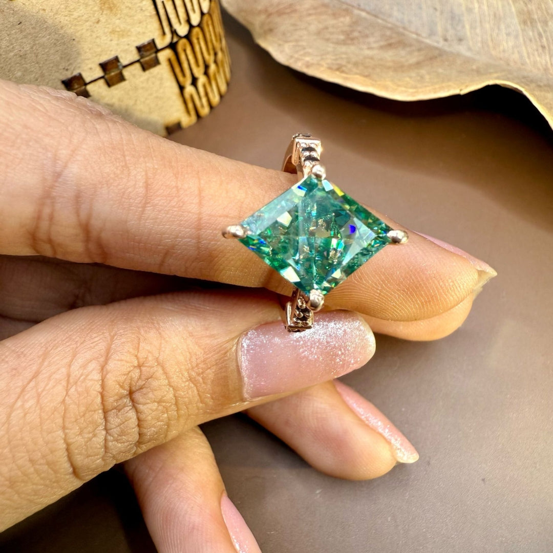 Rose gold diamond ring