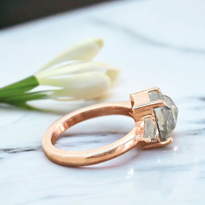 Cushion engagement ring