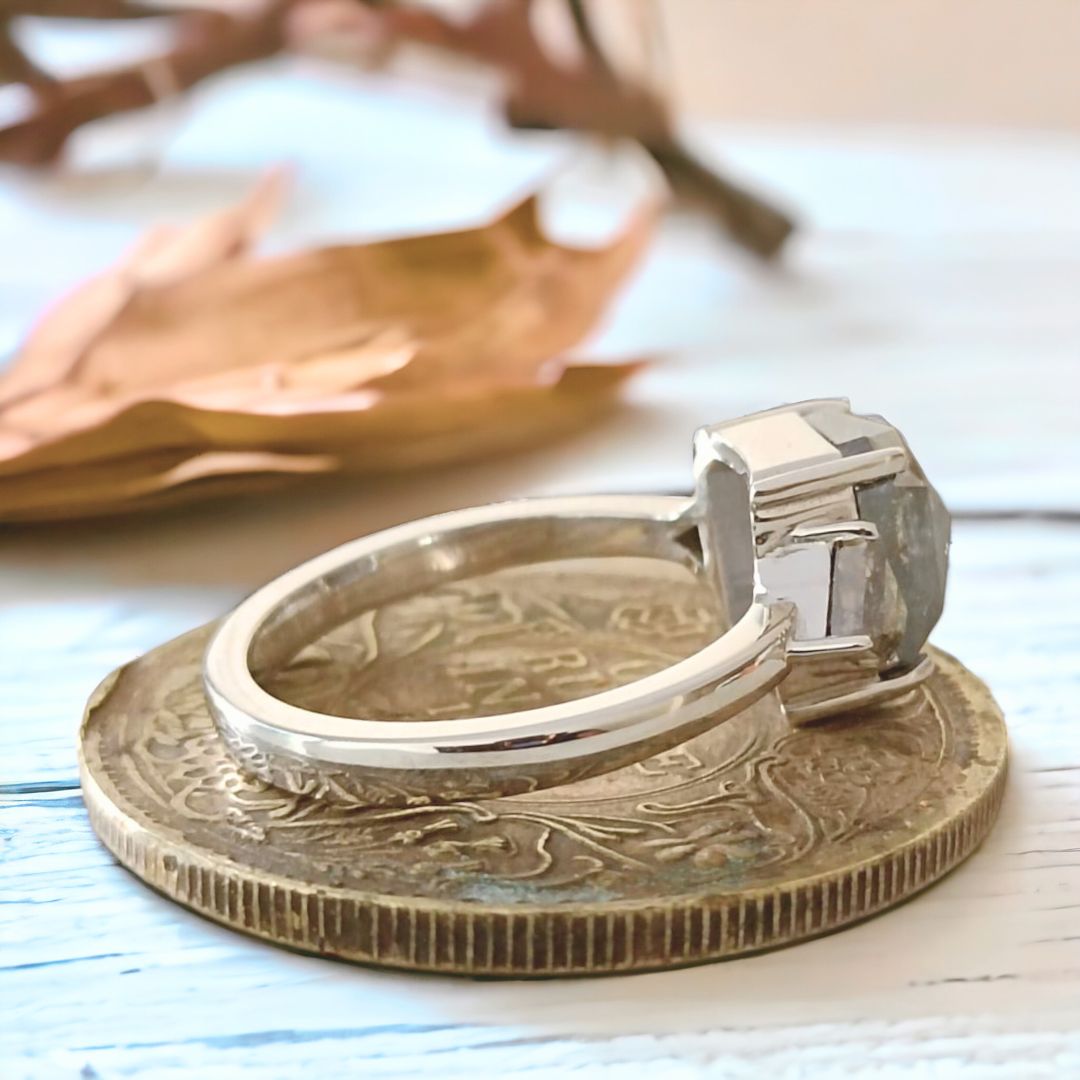 Radiant  engagement ring