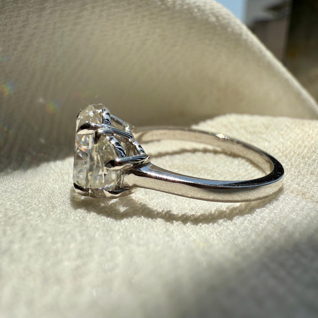 White gold ring