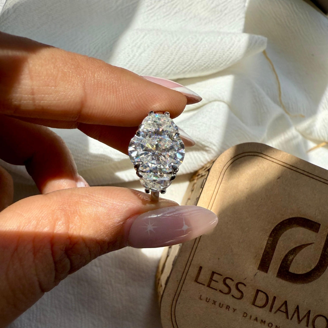 Three stone diamond ring