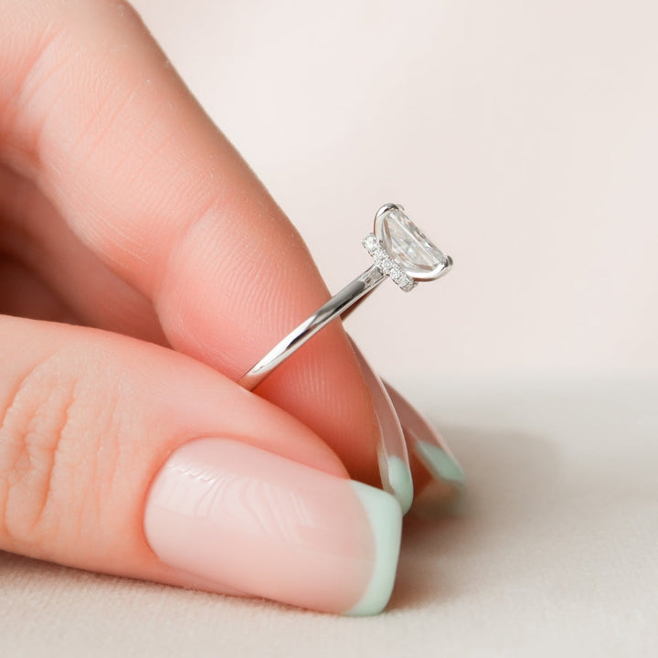 Moissanite 1.60 CT Radiant Cut Diamond Boho & Hippie Wedding Ring