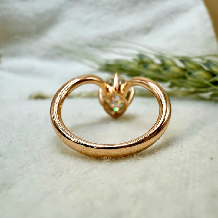Rose gold ring