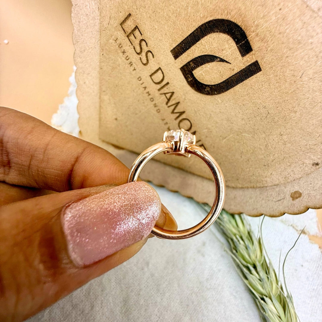 Pear diamond ring for women