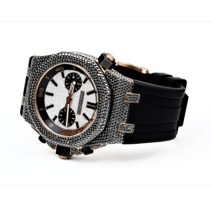 Moissanite 17.00 CT Round Cut Diamond Celtic Watch