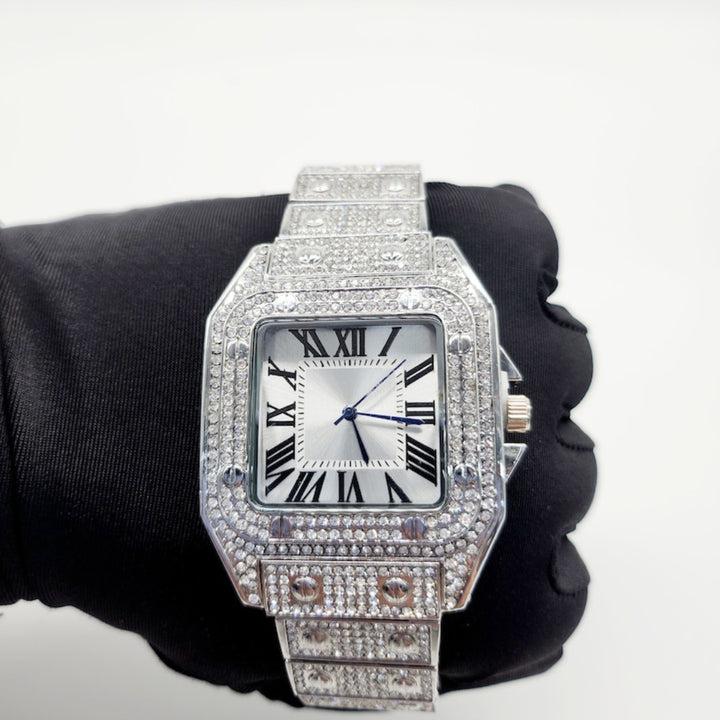 Moissanite 71.14 CT Round Cut Diamond Minimalist Watch