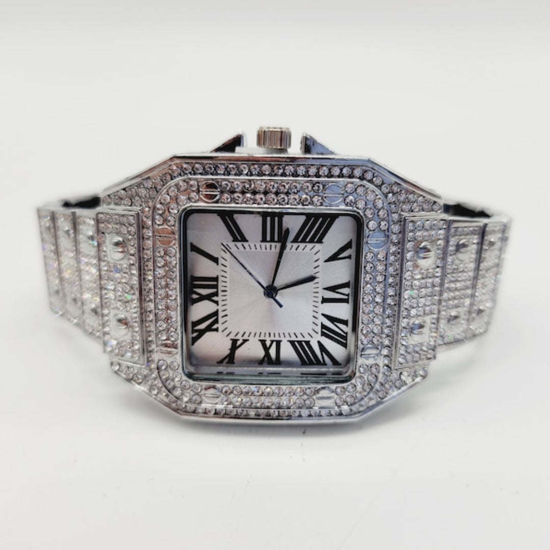 Moissanite 71.14 CT Round Cut Diamond Minimalist Watch