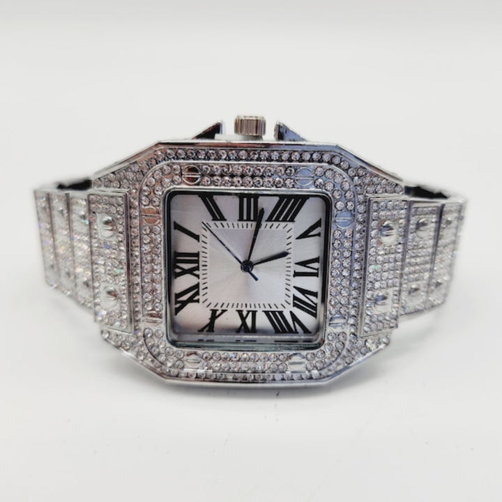 Moissanite 71.14 CT Round Cut Diamond Minimalist Watch
