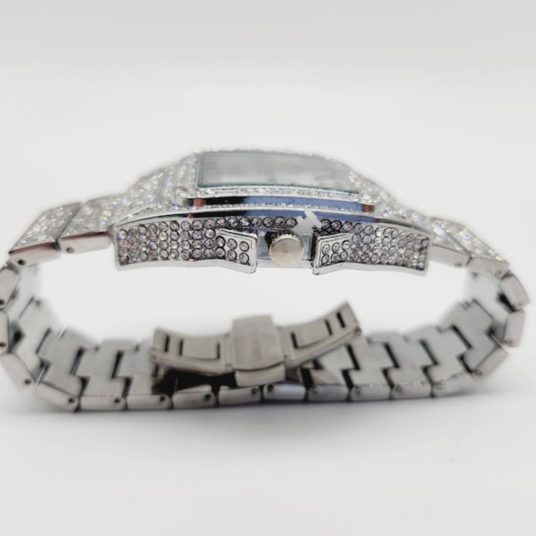 Moissanite 71.14 CT Round Cut Diamond Minimalist Watch