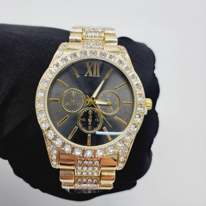 Moissanite 68.55 CT Round Cut Diamond Avant Garde Watch