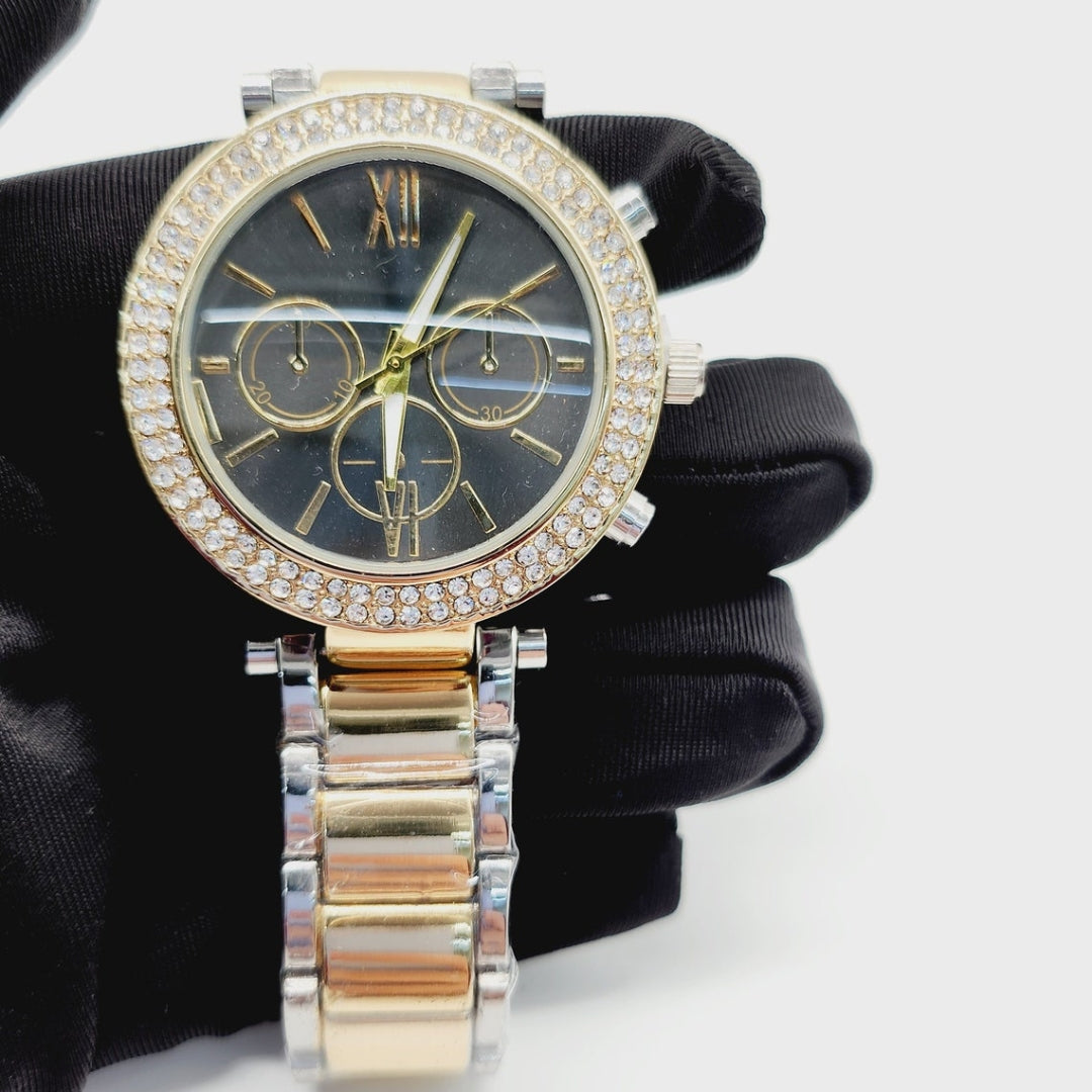 Moissanite 30.00 CT Round Cut Diamond Art Nouveau Watch