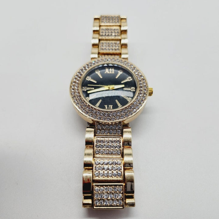 Moissanite 32.58 CT Round Cut Diamond Mid-Century Watch