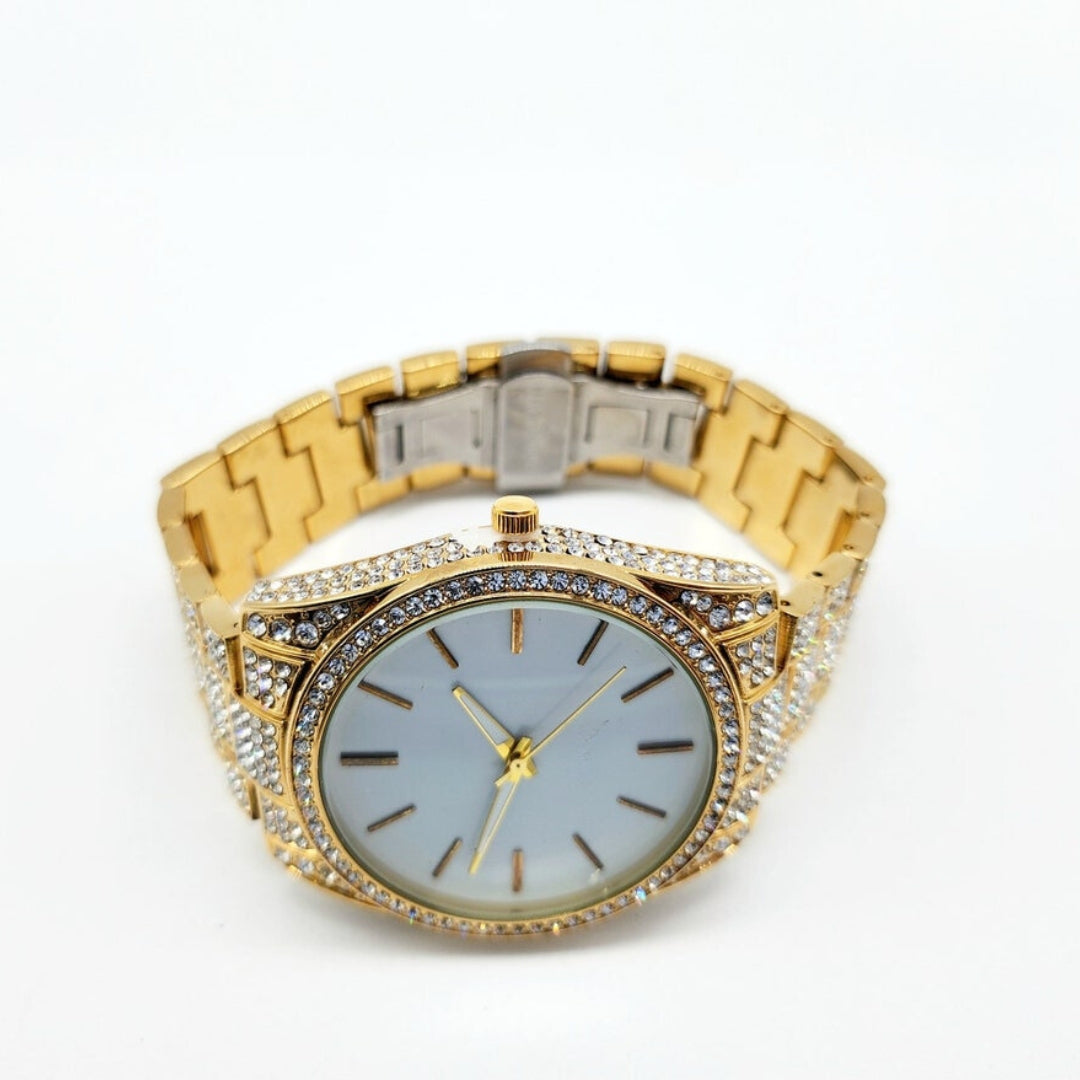 Moissanite 49.71 CT Round Cut Diamond Minimalist Watch