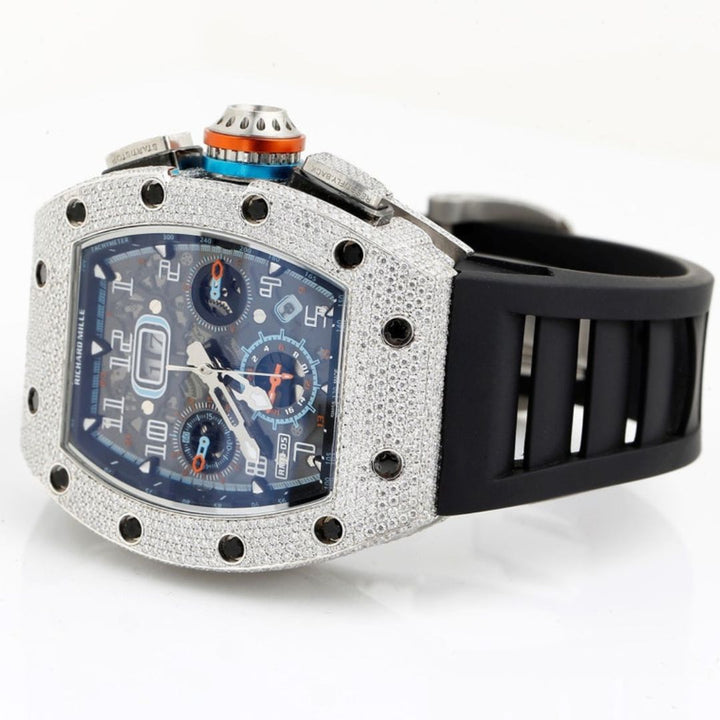Moissanite 23.00 CT Round Cut Diamond Minimalist Watch