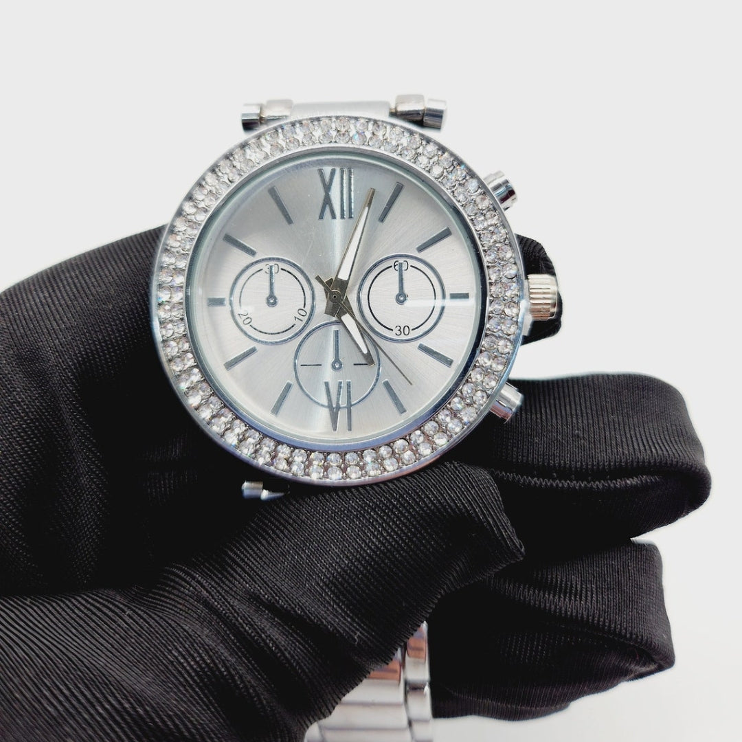 Moissanite 27.48 CT Round Cut Diamond Minimalist Watch