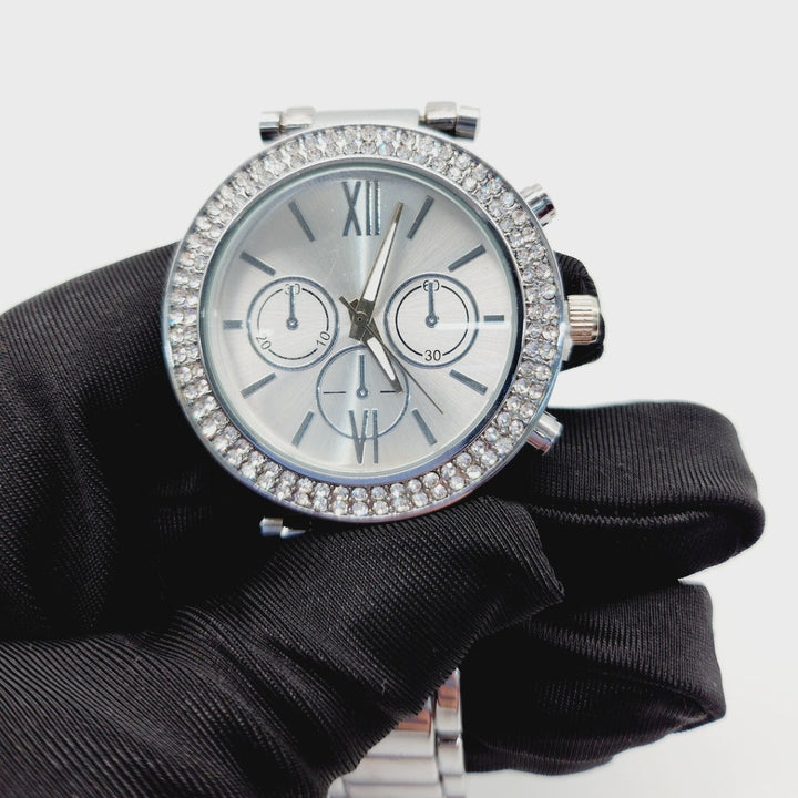 Moissanite 27.48 CT Round Cut Diamond Minimalist Watch