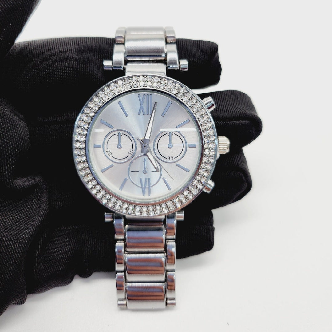 Moissanite 27.48 CT Round Cut Diamond Minimalist Watch