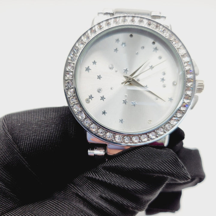 Moissanite 16.84 CT Round Cut Diamond Celtic Watch