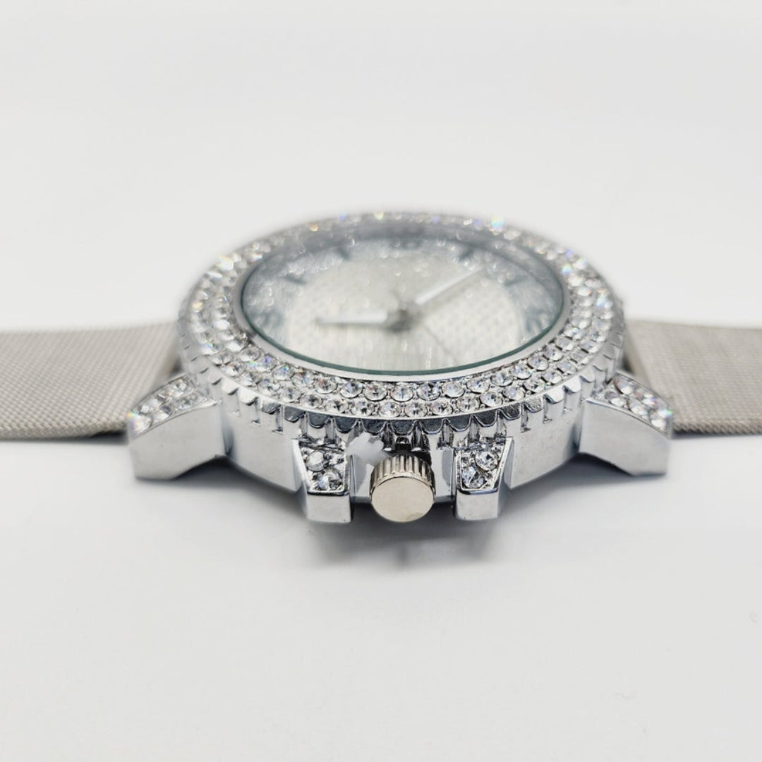 Moissanite 25.94 CT Round Cut Diamond Art Nouveau Watch